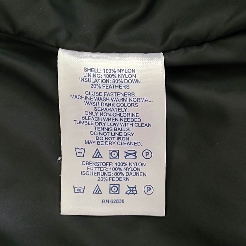 Women's Lands End Down Puffer Vest Warm Winter SP 6-8 Black - Picture 5 of 10